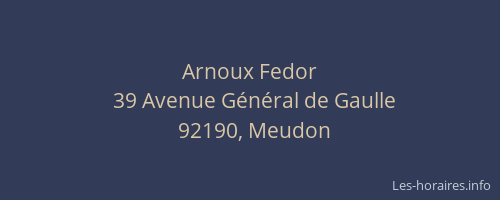 Arnoux Fedor