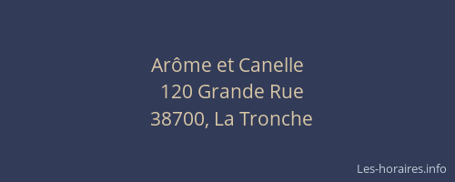 Ar&ocirc;me et Canelle