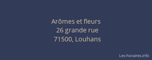 Ar&ocirc;mes et fleurs