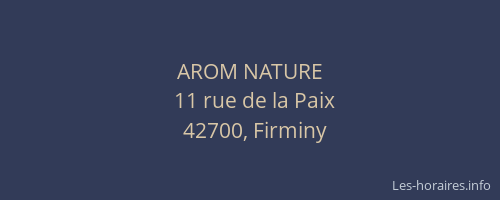 AROM NATURE