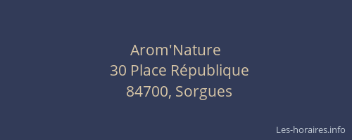 Arom'Nature