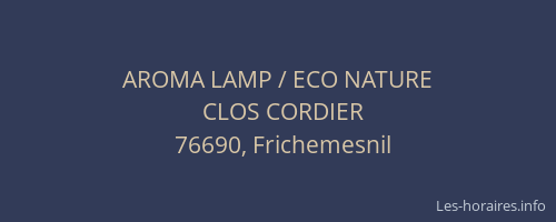 AROMA LAMP / ECO NATURE