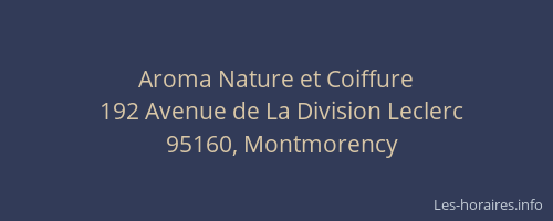Aroma Nature et Coiffure