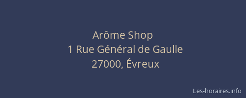 Arôme Shop