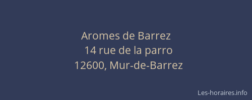 Aromes de Barrez