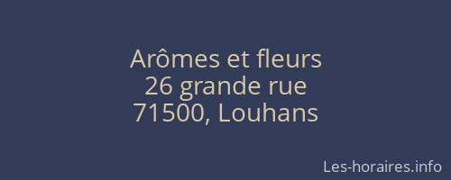 Arômes et fleurs