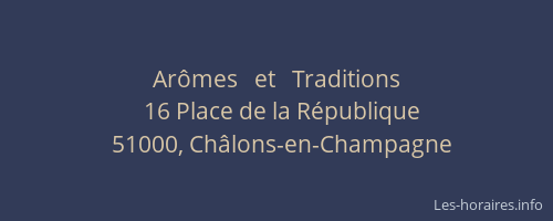 Arômes   et   Traditions