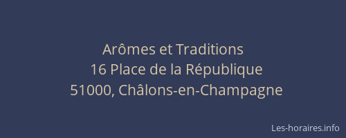 Arômes et Traditions