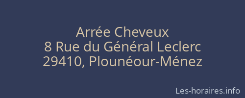 Arrée Cheveux
