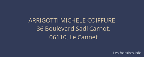 ARRIGOTTI MICHELE COIFFURE