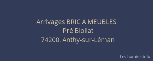 Arrivages BRIC A MEUBLES