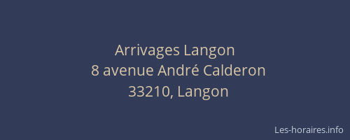 Arrivages Langon