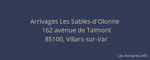 Arrivages Les Sables-d'Olonne