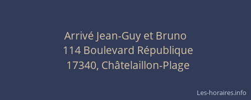 Arriv&eacute; Jean-Guy et Bruno