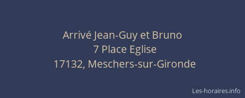 Arriv&eacute; Jean-Guy et Bruno