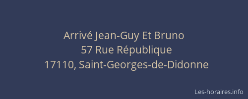Arriv&eacute; Jean-Guy Et Bruno