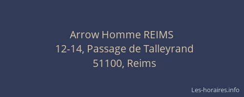 Arrow Homme REIMS