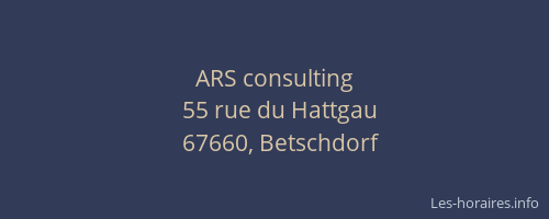 ARS consulting