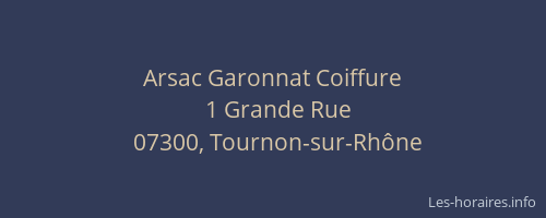 Arsac Garonnat Coiffure
