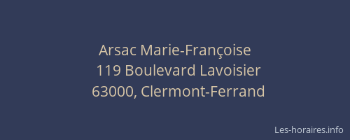 Arsac Marie-Françoise