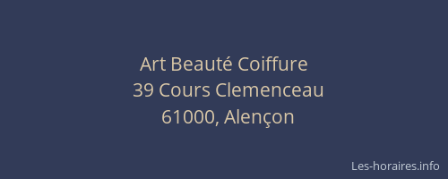 Art Beauté Coiffure