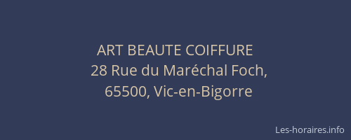 ART BEAUTE COIFFURE