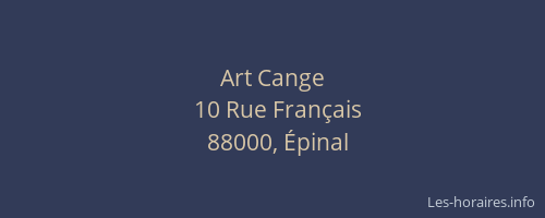 Art Cange