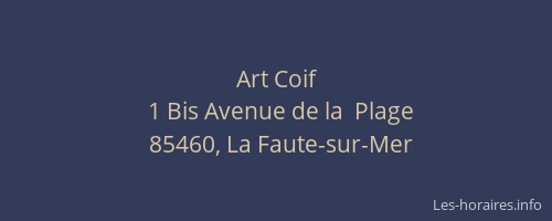 Art Coif