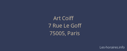 Art Coiff
