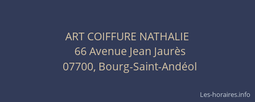 ART COIFFURE NATHALIE