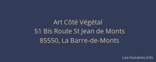 Art Côté Végétal