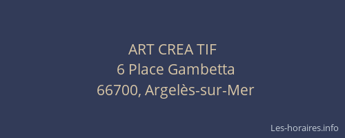 ART CREA TIF