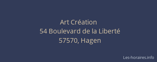 Art Cr&eacute;ation