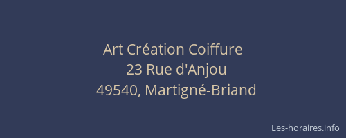 Art Création Coiffure