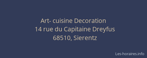 Art- cuisine Decoration