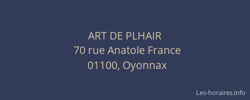 ART DE PLHAIR