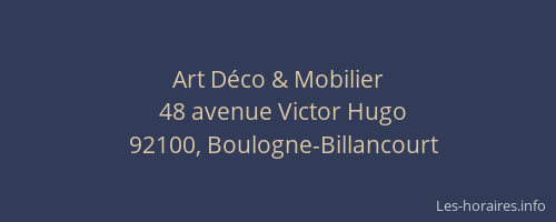 Art Déco & Mobilier