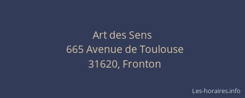 Art des Sens