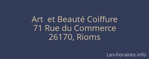 Art  et Beauté Coiffure