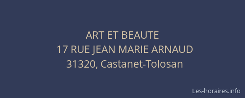 ART ET BEAUTE