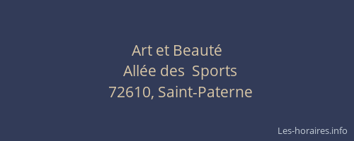 Art et Beaut&eacute;