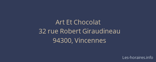 Art Et Chocolat