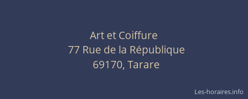Art et Coiffure