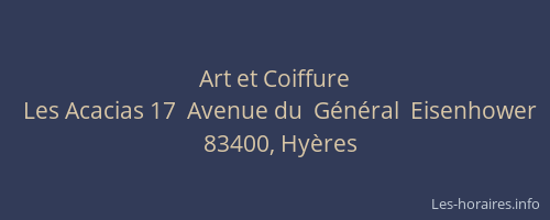 Art et Coiffure