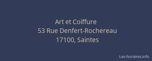 Art et Coiffure