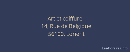 Art et coiffure