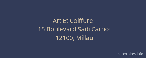 Art Et Coiffure