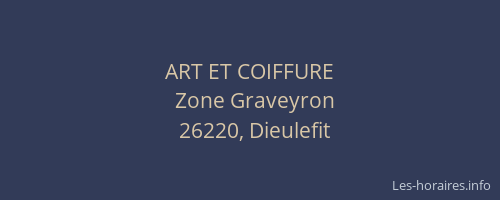 ART ET COIFFURE