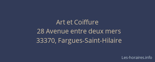 Art et Coiffure