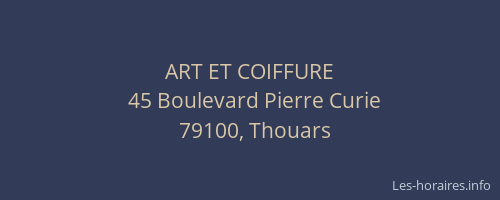 ART ET COIFFURE